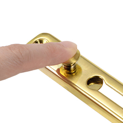 Harfington Uxcell Chain Door Guard Lock Security Safety Latch Lock with Spring Anti-Theft Press Lock Gold