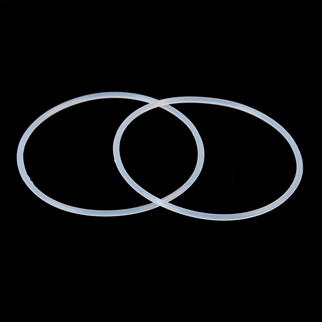 Harfington Silicone O-Rings, 54.5mm OD 50.9mm ID 1.8mm Width VMQ Seal Gasket for Compressor Valves Pipe Repair, White, Pack of 10