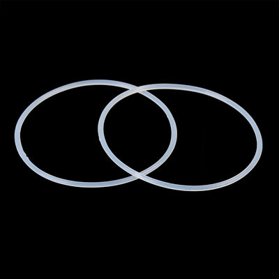 Harfington Silicone O-Rings, 54.5mm OD 50.9mm ID 1.8mm Width VMQ Seal Gasket for Compressor Valves Pipe Repair, White, Pack of 10