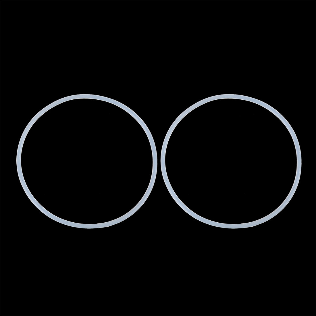 Harfington Silicone O-Rings, 54.5mm OD 50.9mm ID 1.8mm Width VMQ Seal Gasket for Compressor Valves Pipe Repair, White, Pack of 10