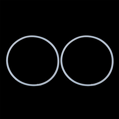 Harfington Silicone O-Rings, 54.5mm OD 50.9mm ID 1.8mm Width VMQ Seal Gasket for Compressor Valves Pipe Repair, White, Pack of 10