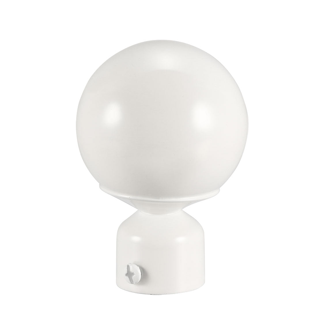 uxcell Uxcell Curtain Rod Finials Iron Ball Cap End for 28mm Drapery Pole White 90mm x 60mm 2 Pcs