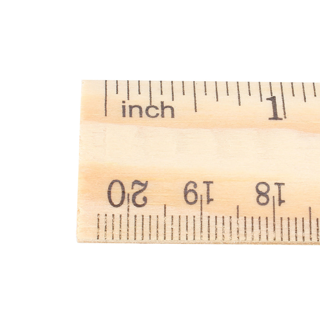uxcell Uxcell Wood Ruler 20cm 8 Inch Double Scale Measuring Tool for Office 5pcs