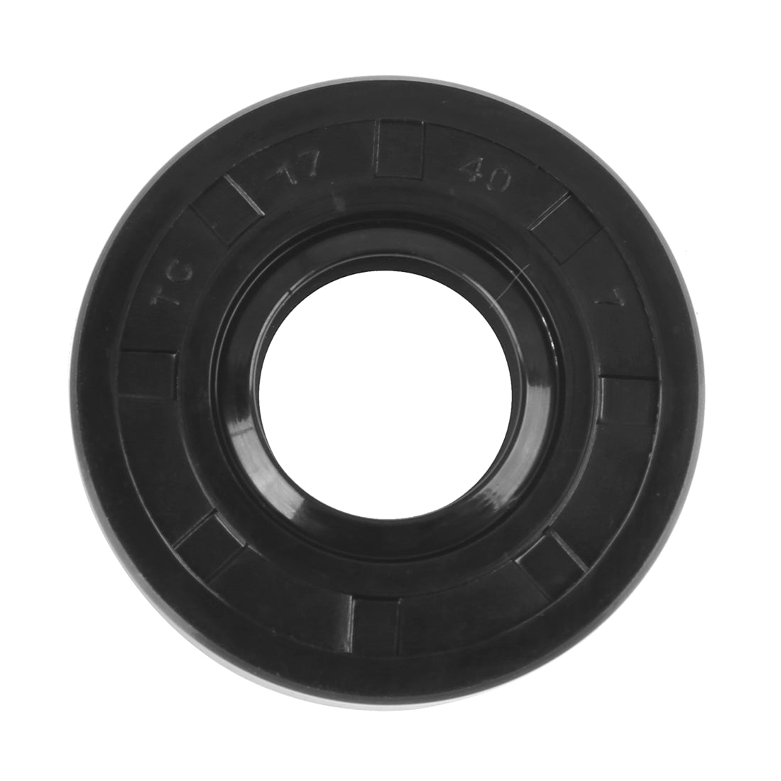 Harfington 17mm x 40mm x 7mm Rubber Double Lip TC Oil Shaft Seal