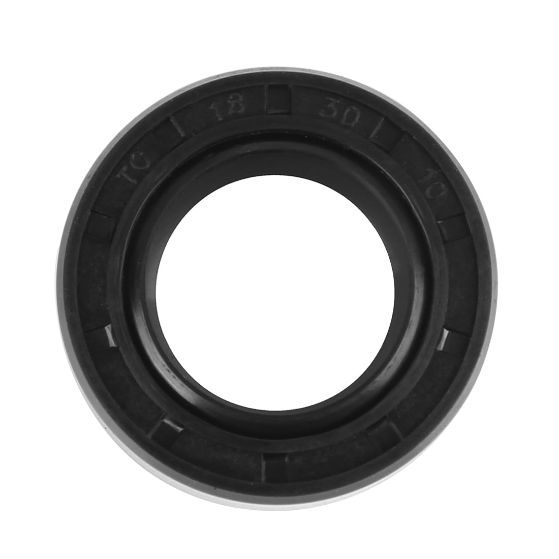 Harfington 18mm x 30mm x 10mm Rubber Double Lip TC Type Oil Shaft Seal