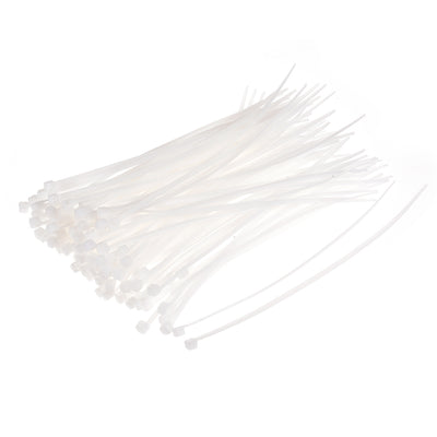 uxcell Uxcell Cable Zip Ties 150mmx1.9mm Self-Locking Nylon Tie Wraps White 200pcs