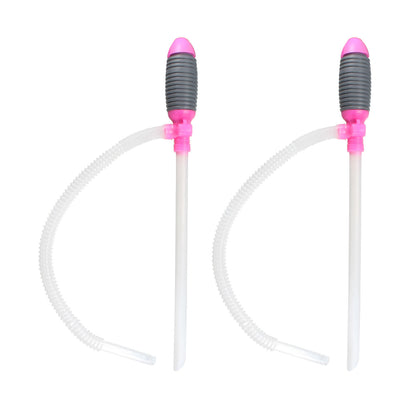 uxcell Uxcell 2pcs High Speed Siphon Fuel Pump Manual Hand Siphon Oil Water Petrol Liquid Transfer Pump Tool