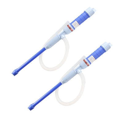 uxcell Uxcell 2pcs Electric Liquid Transfer Pump Gas Oil Gasoline Water Multi-Use Hand Fuel Pump Blue