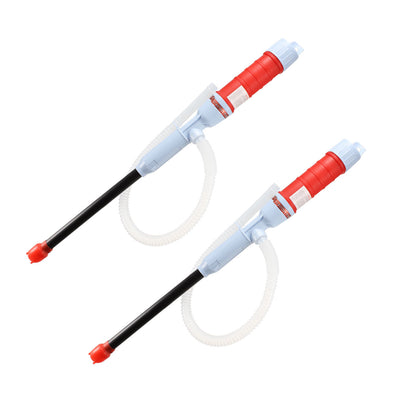 uxcell Uxcell 2pcs Electric Liquid Transfer Pump Gas Oil Gasoline Water Multi-Use Hand Fuel Pump Red