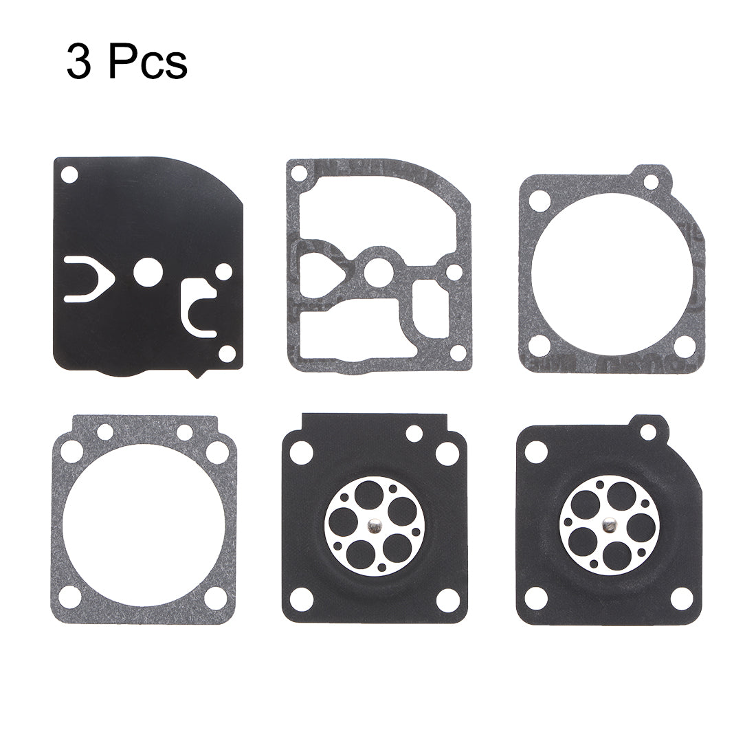 uxcell Uxcell Carburetor Rebuild Kit Gasket Diaphragm for C1Q-EL14 for C1Q-S46 Engines 3 Pcs