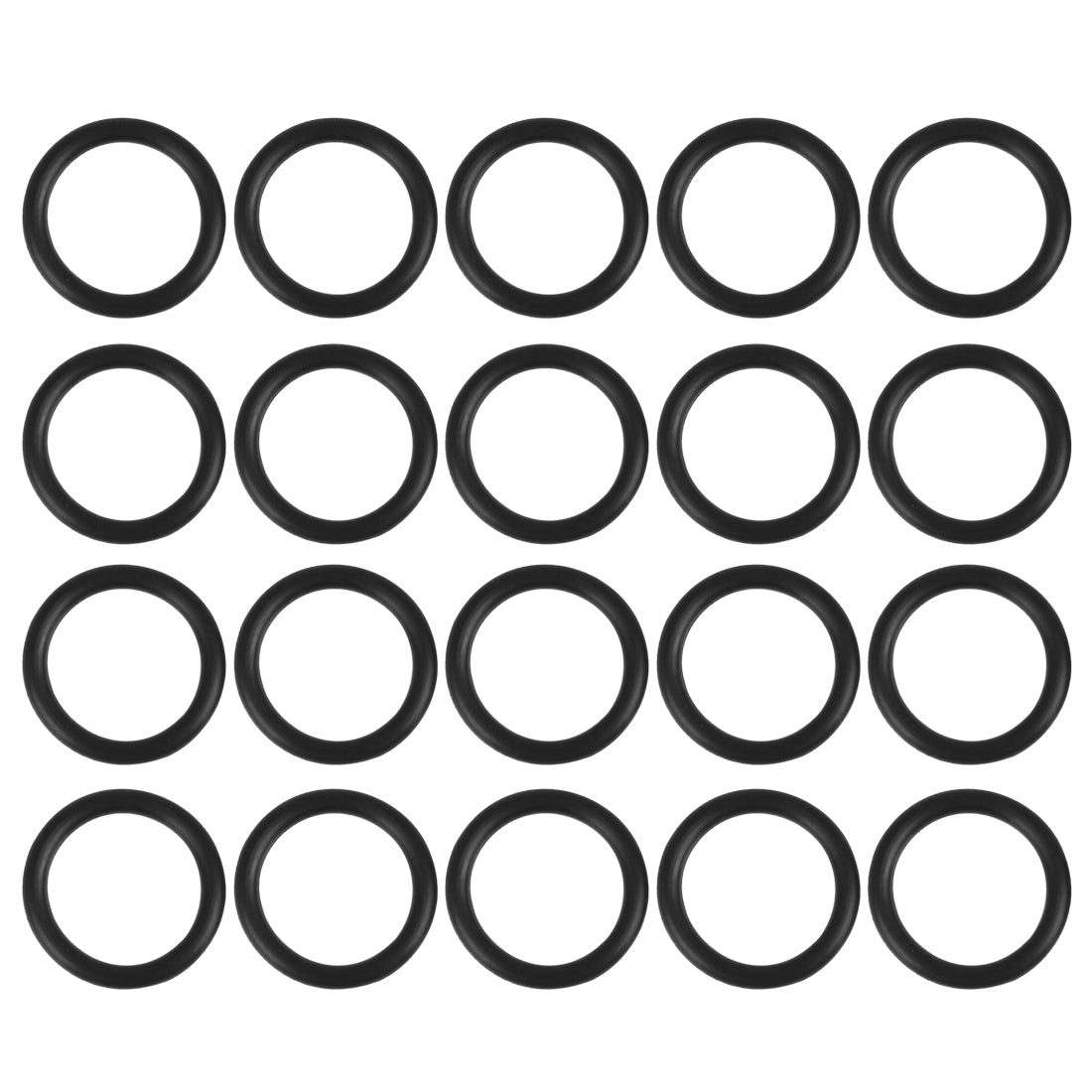 Harfington 100pcs 16x2mm Nitrile Rubber O-rings Heat Resistant Sealing Ring Gaskets for Car