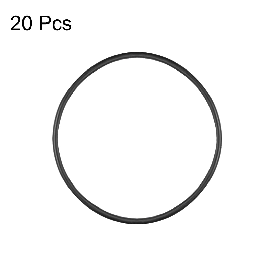 uxcell Uxcell O-Rings Nitrile Rubber 49mm x 53mm x 2mm Round Seal Gasket 20Pcs