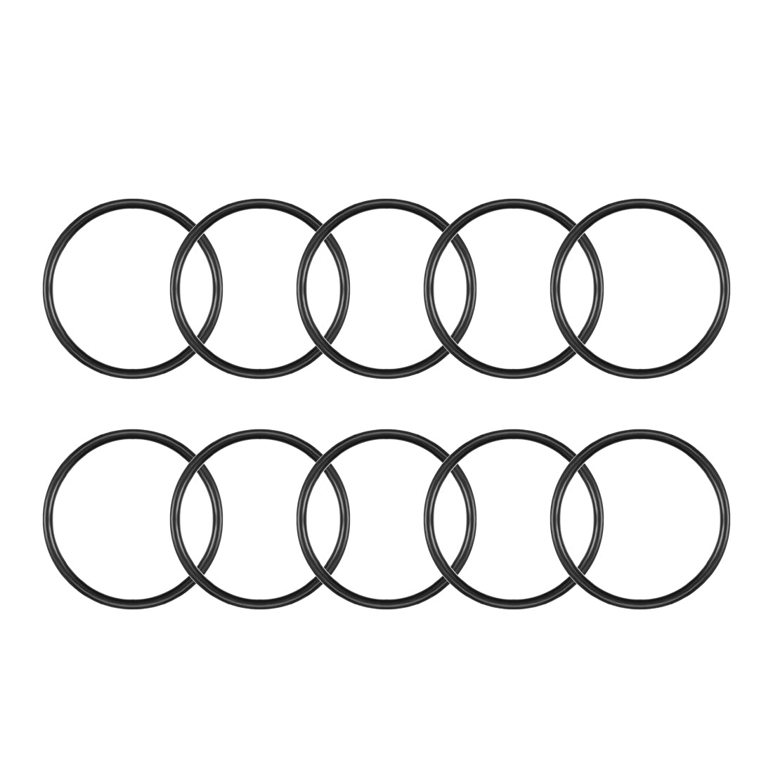 uxcell Uxcell O-Rings Nitrile Rubber 31.2mm x 36mm x 2.4mm Round Seal Gasket 10Pcs