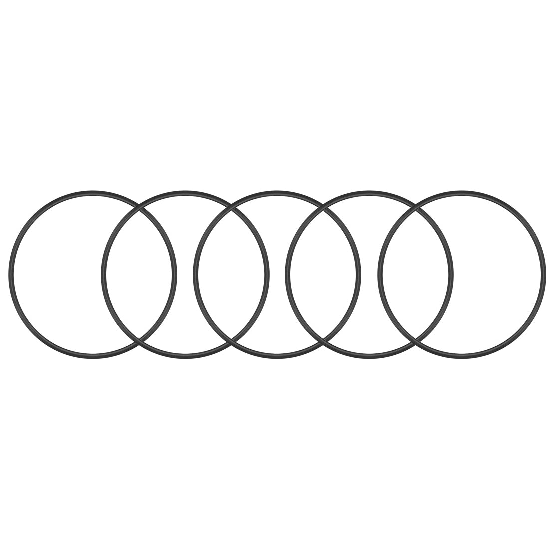 uxcell Uxcell O-Rings Nitrile Rubber 54.2mm x 59mm x 2.4mm Round Seal Gasket 5Pcs