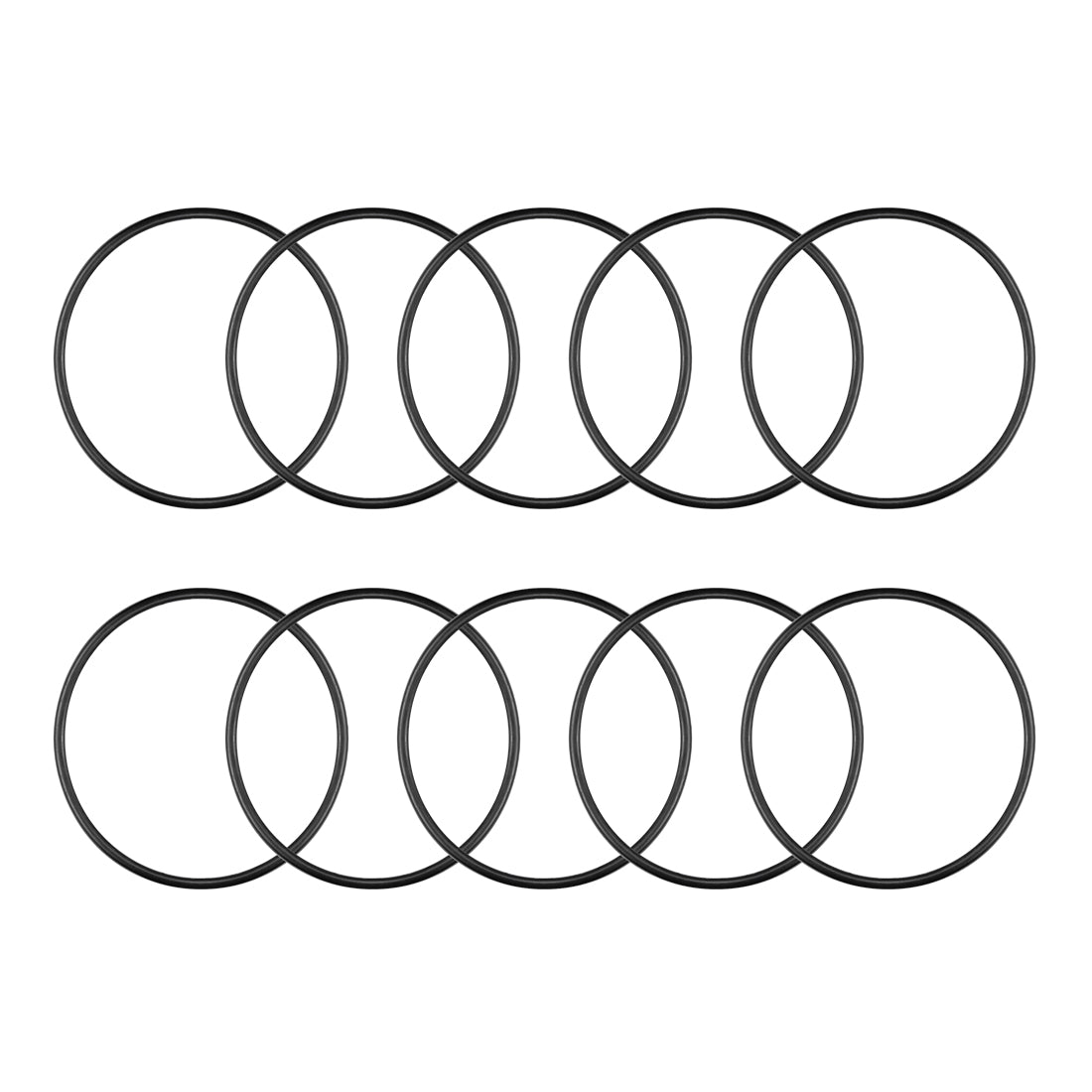 uxcell Uxcell O-Rings Nitrile Rubber 54.2mm x 59mm x 2.4mm Round Seal Gasket 10Pcs