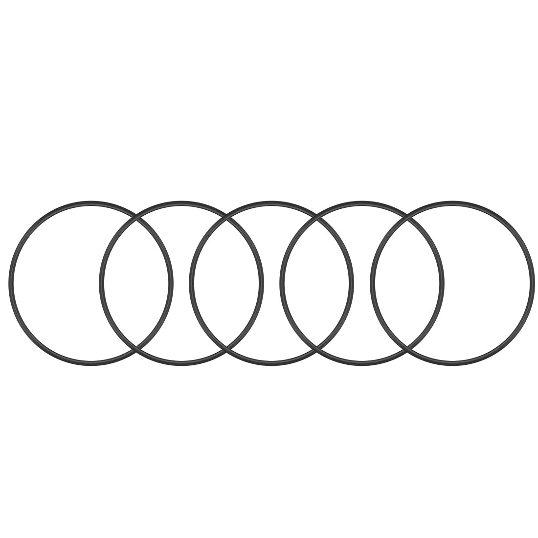 uxcell Uxcell O-Rings Nitrile Rubber 93.2mm x 98mm x 2.4mm Round Seal Gasket 5Pcs