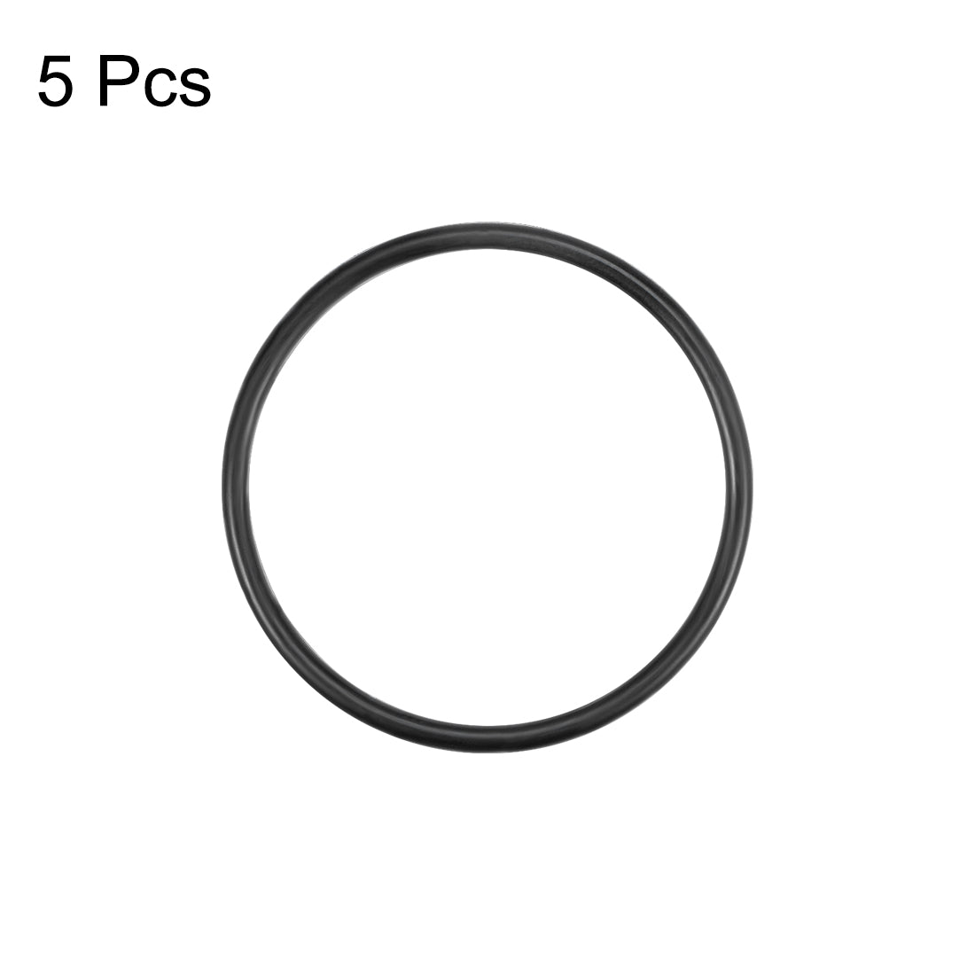 uxcell Uxcell O-Rings Nitrile Rubber 37.2mm x 42mm x 2.4mm Round Seal Gasket 5Pcs