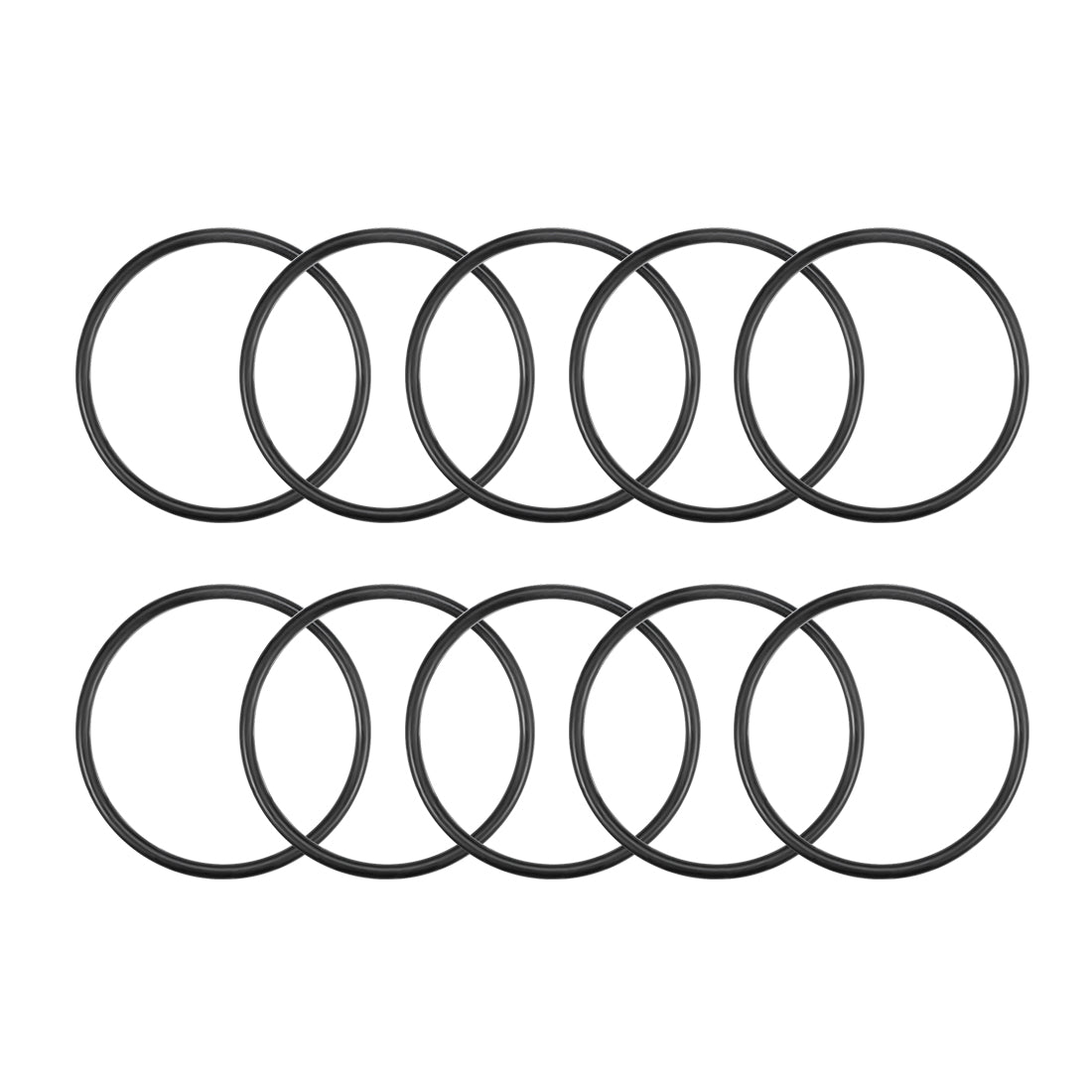 uxcell Uxcell O-Rings Nitrile Rubber 37.2mm x 42mm x 2.4mm Round Seal Gasket 10Pcs
