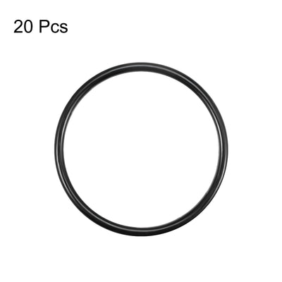 Harfington Uxcell O-Rings Nitrile Rubber 51mm x 58mm x 3.5mm Round Seal Gasket 20Pcs