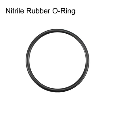 Harfington Uxcell O-Rings Nitrile Rubber 44mm x 51mm x 3.5mm Round Seal Gasket