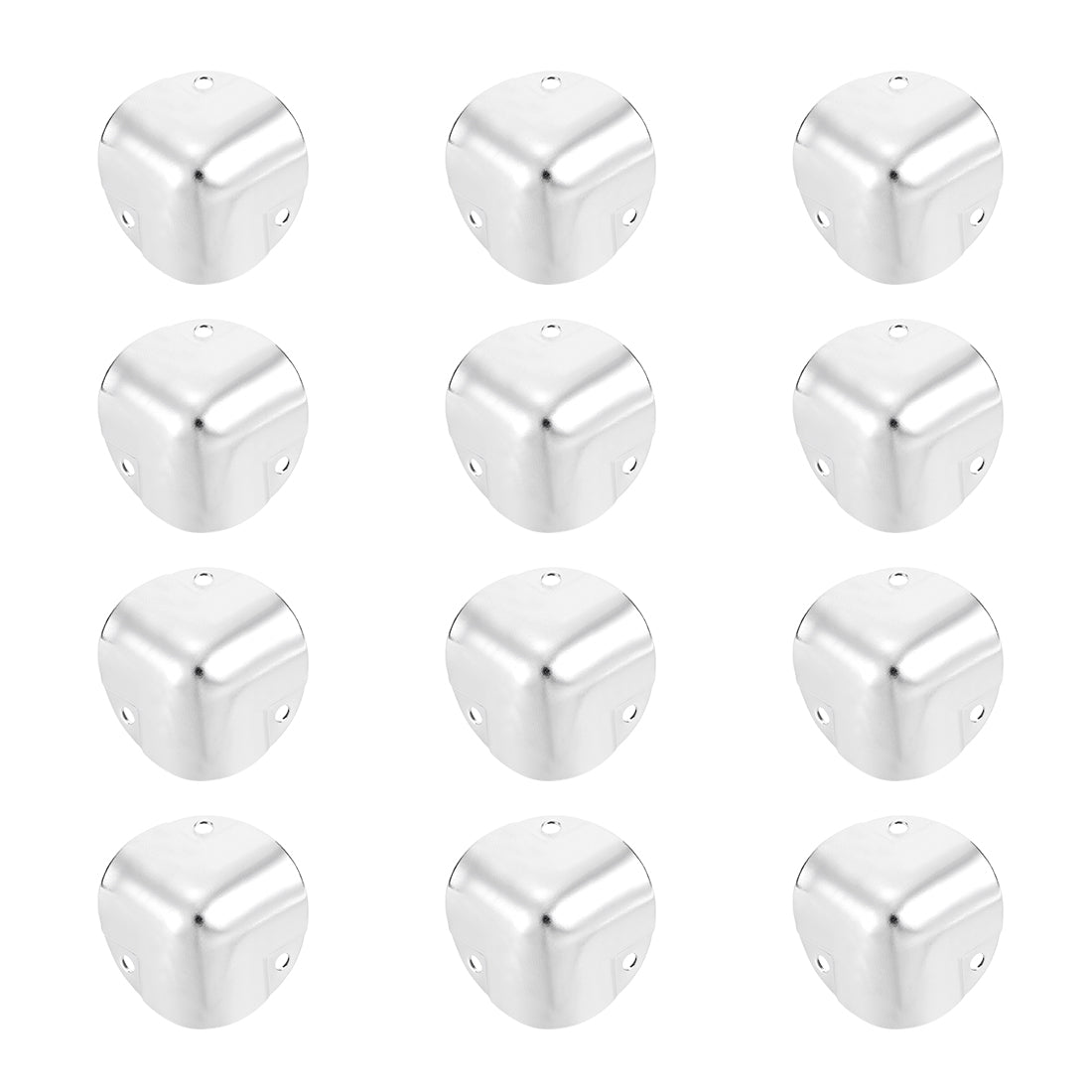 uxcell Uxcell Metal Box Corner Protectors Wooden Box Edge Guard Protector 27 x 27 x 27mm 12pcs