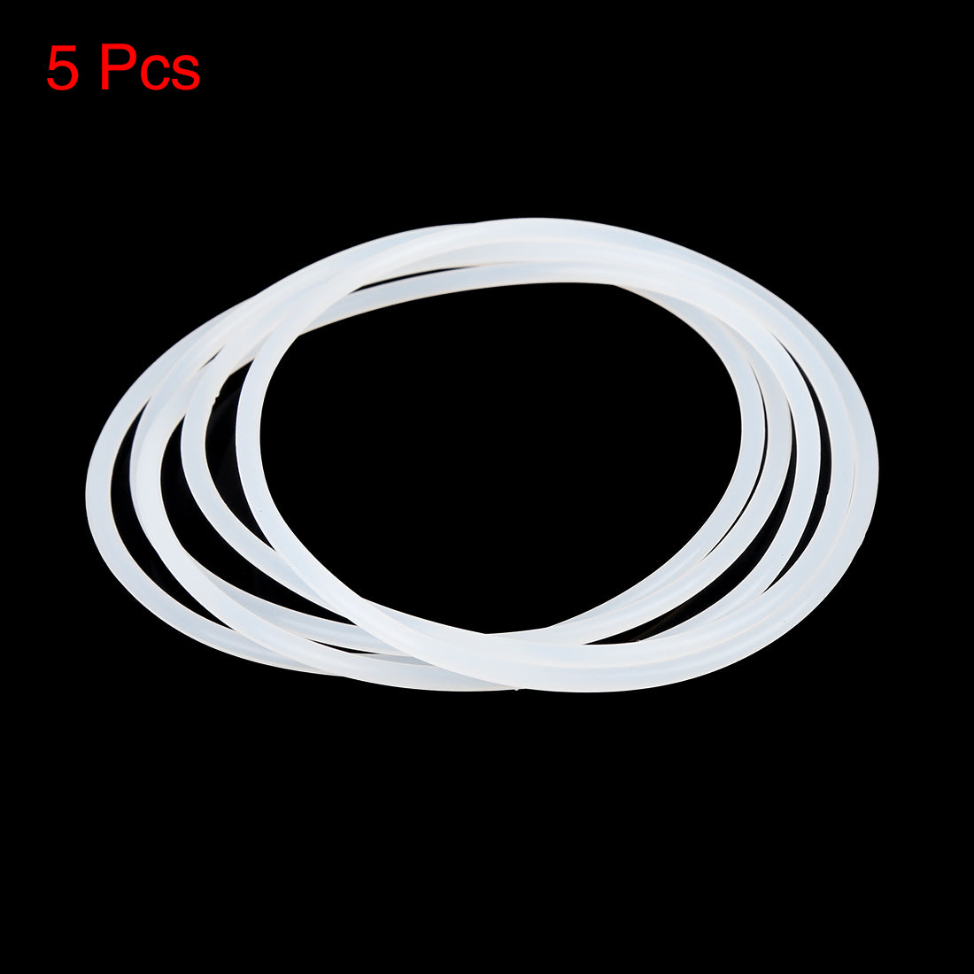 Harfington Silicone O-Rings, 92mm OD 85.8mm ID 3.1mm Width VMQ Seal Gasket for Compressor Valves Pipe Repair, White, Pack of 5