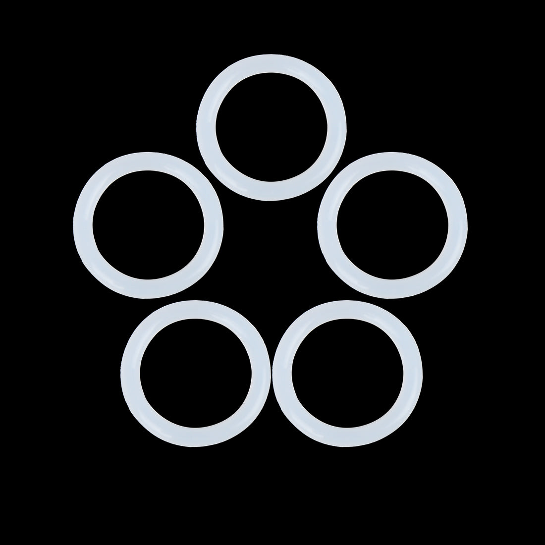 Harfington Silicone O-Rings, 30mm OD 23mm ID 3.5mm Width VMQ Seal Gasket for Compressor Valves Pipe Repair, White, Pack of 10