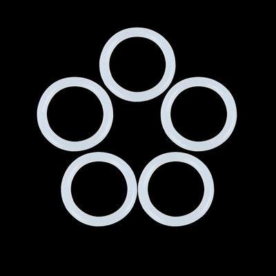 Harfington Silicone O-Rings, 30mm OD 23mm ID 3.5mm Width VMQ Seal Gasket for Compressor Valves Pipe Repair, White, Pack of 10