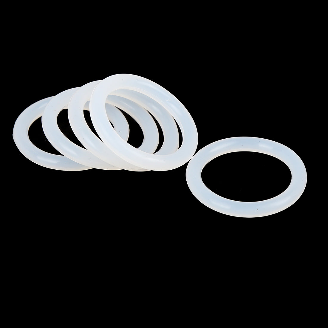 Harfington Silicone O-Rings, 30mm OD 23mm ID 3.5mm Width VMQ Seal Gasket for Compressor Valves Pipe Repair, White, Pack of 10