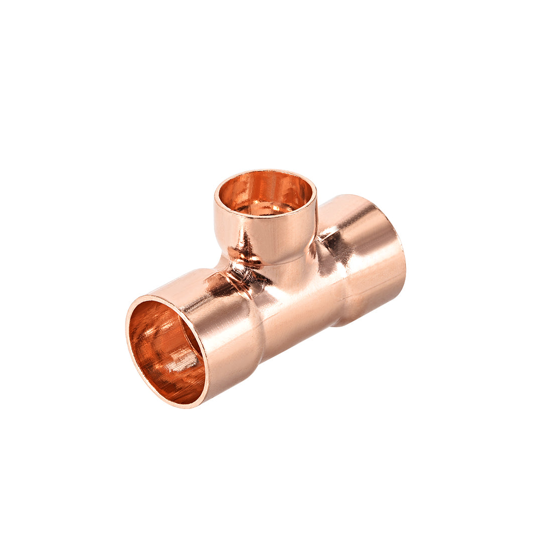 uxcell Uxcell Copper Reducing, Tee Copper Pressure Pipe Fitting Connector  for Plumbing Supply and Refrigeration