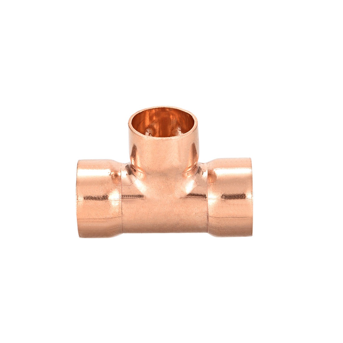 uxcell Uxcell Copper Reducing, Tee Copper Pressure Pipe Fitting Connector  for Plumbing Supply and Refrigeration