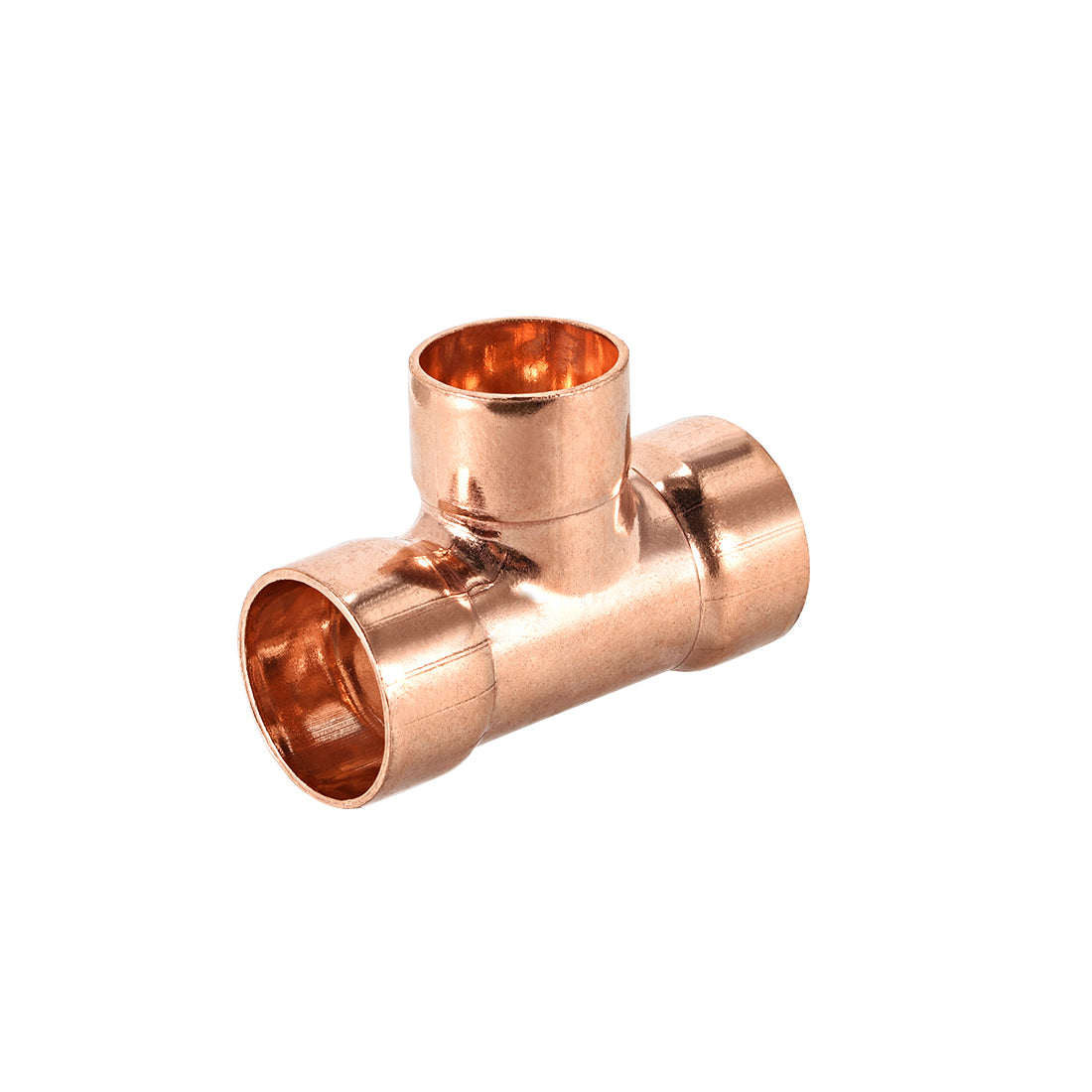 uxcell Uxcell Copper Reducing, Tee Copper Pressure Pipe Fitting Connector  for Plumbing Supply and Refrigeration