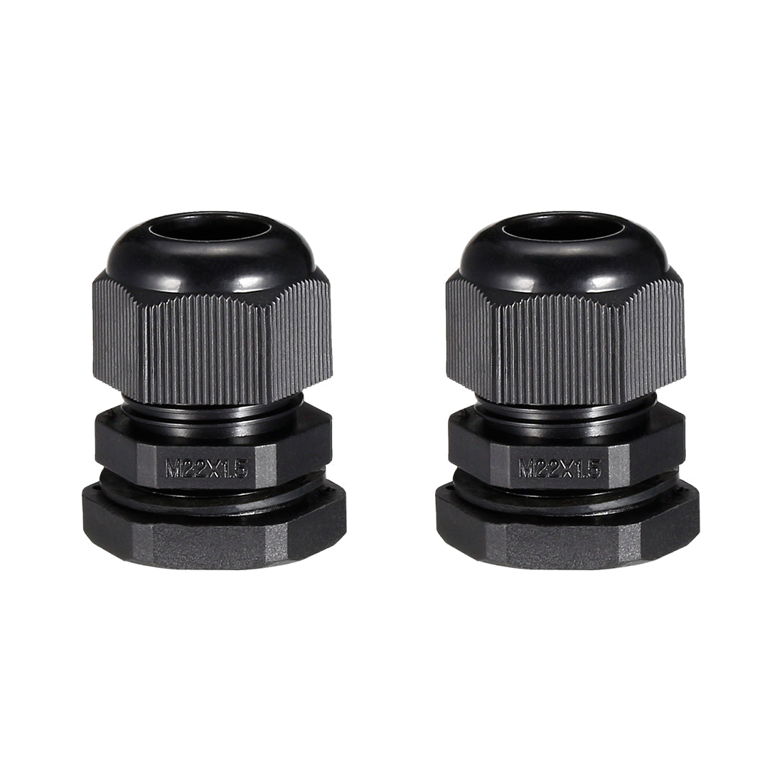 Harfington Cable Gland Waterproof Plastic Connector Adjustable Locknut 2pcs