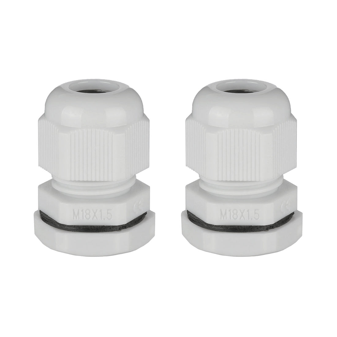Harfington Cable Gland Waterproof Plastic Connector Adjustable Locknut 2pcs