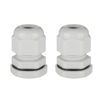 Harfington Cable Gland Waterproof Plastic Connector Adjustable Locknut 2pcs
