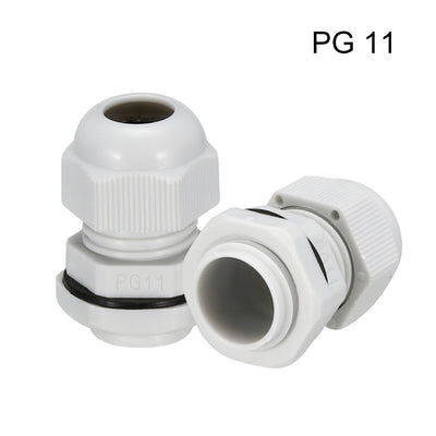 Harfington Uxcell Metric Cable Gland Waterproof Plastic Connector Adjustable Locknut