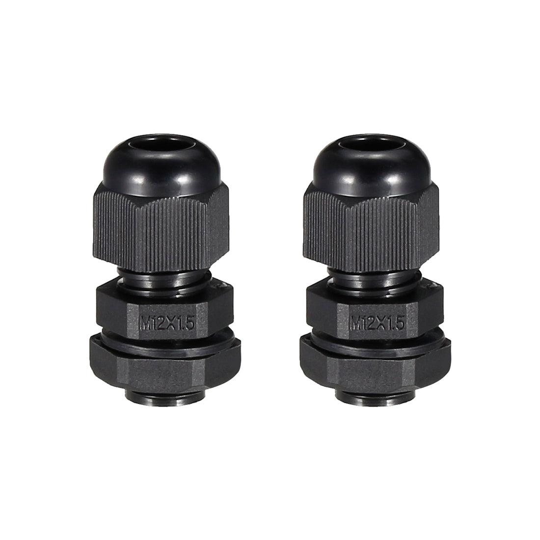 Harfington Cable Gland Waterproof Plastic Connector Adjustable Locknut 2pcs