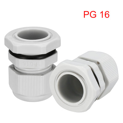 Harfington Uxcell Metric Cable Gland Waterproof Plastic Connector Adjustable Locknut