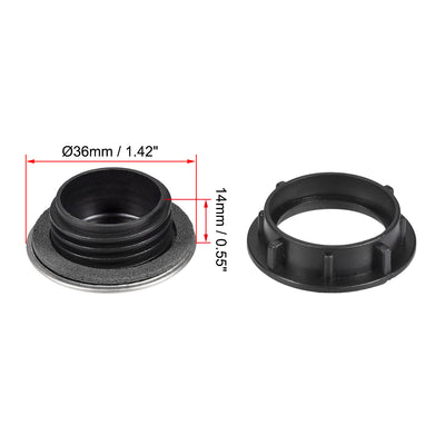 Harfington Uxcell Faucet Hole Cover for Dia 1 to 1.2 Inch, Kitchen Sink Tap Hole Cover Nickel Plated, 3 Pcs