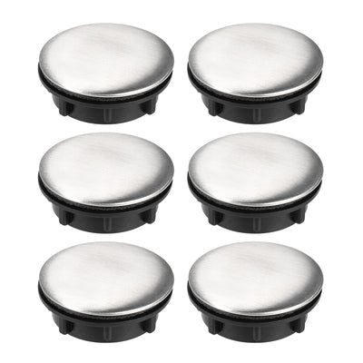 uxcell Uxcell Faucet Hole Cover for Dia 1 to 1.2 Inch, Kitchen Sink Tap Hole Cover Nickel Plated, 6 Pcs