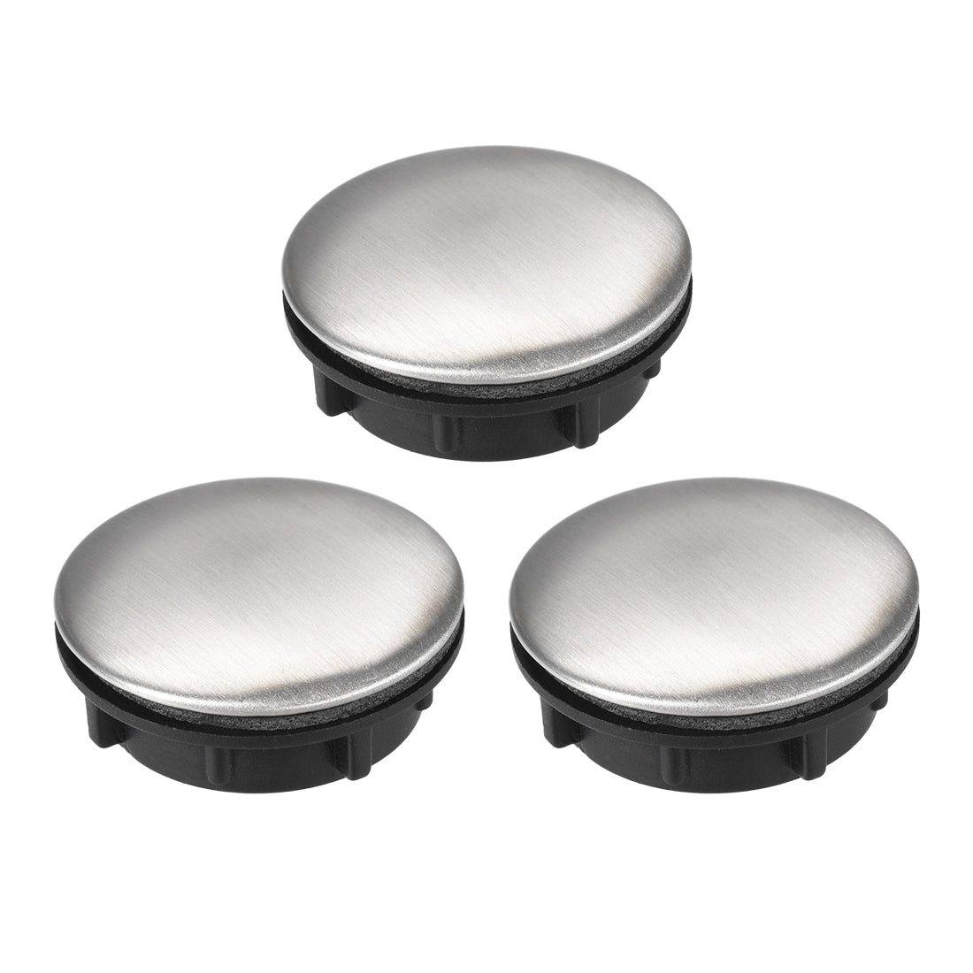uxcell Uxcell Faucet Hole Cover for Dia 1 to 1.2 Inch, Kitchen Sink Tap Hole Cover 304 Stainless Steel, 3 Pcs