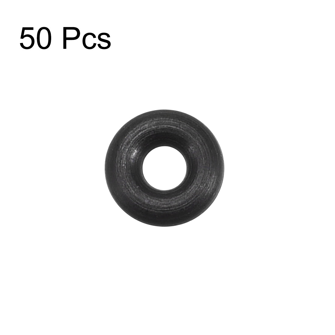 uxcell Uxcell Fluorine Rubber O Rings, 6mm OD, 2.2mm Inner Diameter, 1.9mm Width, Seal Gasket Black 50Pcs