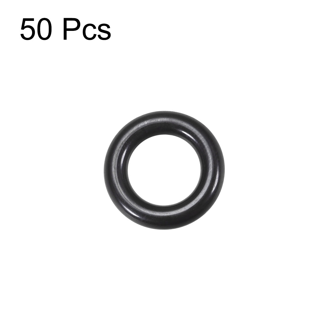 uxcell Uxcell Fluorine Rubber O Rings, 15mm OD, 8.8mm Inner Diameter, 3.1mm Width, Seal Gasket Black 50Pcs