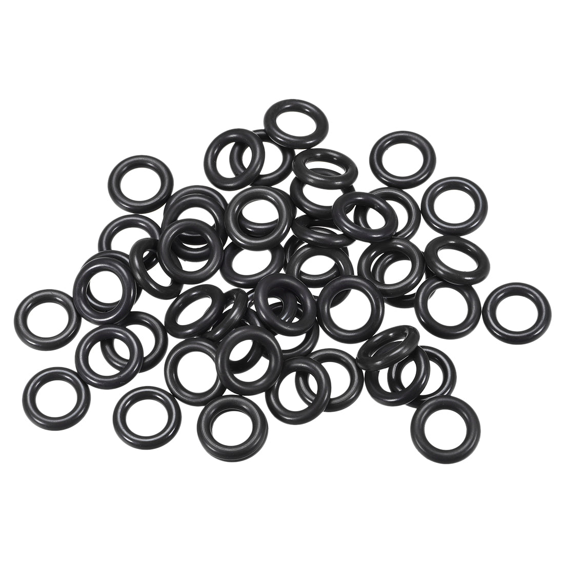 uxcell Uxcell Fluorine Rubber O Rings, 15mm OD, 8.8mm Inner Diameter, 3.1mm Width, Seal Gasket Black 50Pcs
