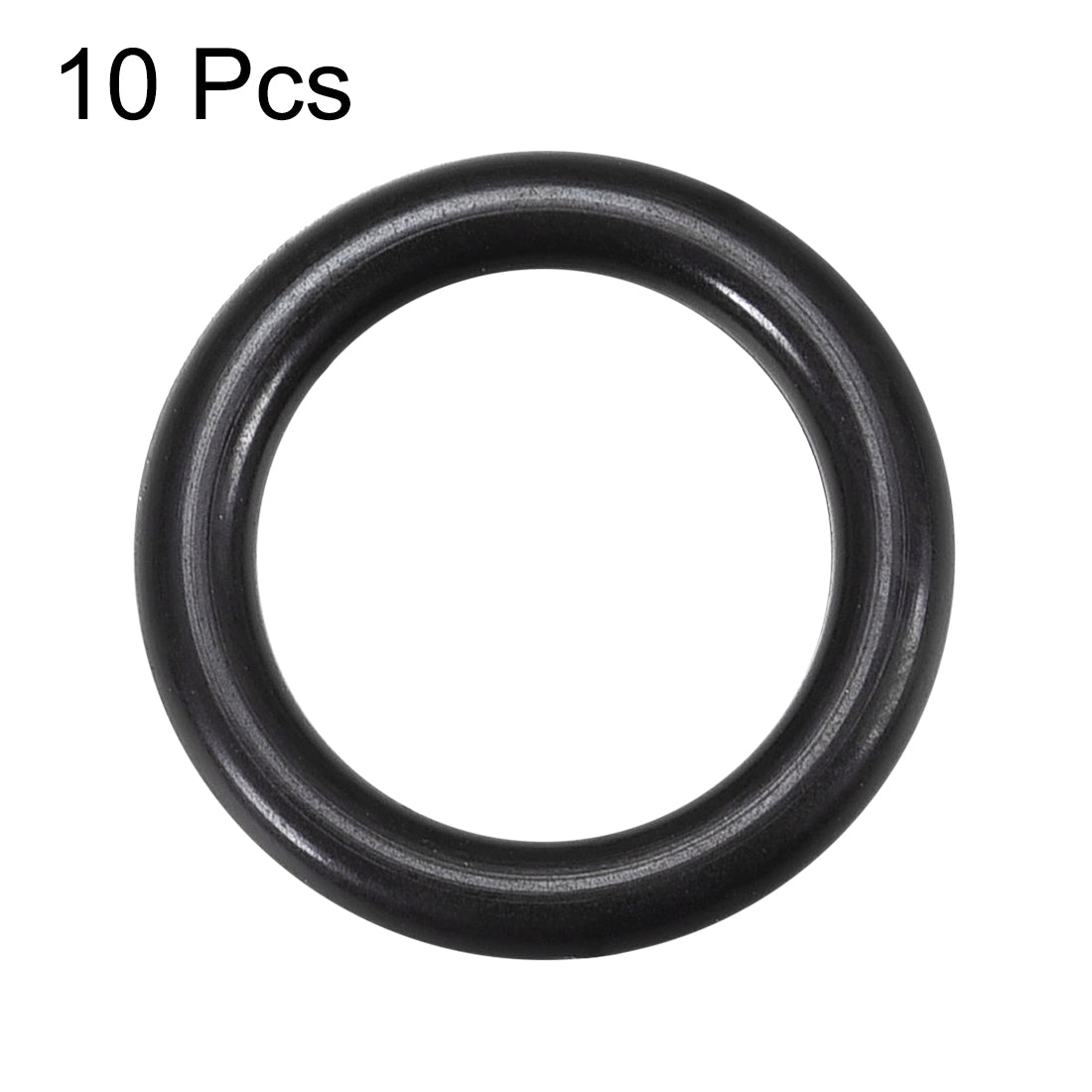 uxcell Uxcell Fluorine Rubber O Rings, 19mm OD, 12.8mm Inner Diameter, 3.1mm Width, Seal Gasket Black 10Pcs