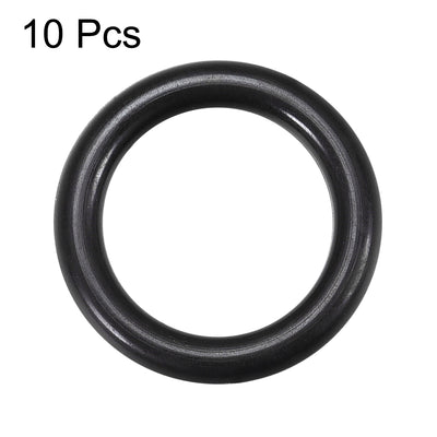 Harfington Uxcell Fluorine Rubber O Rings, 19mm OD, 12.8mm Inner Diameter, 3.1mm Width, Seal Gasket Black 10Pcs