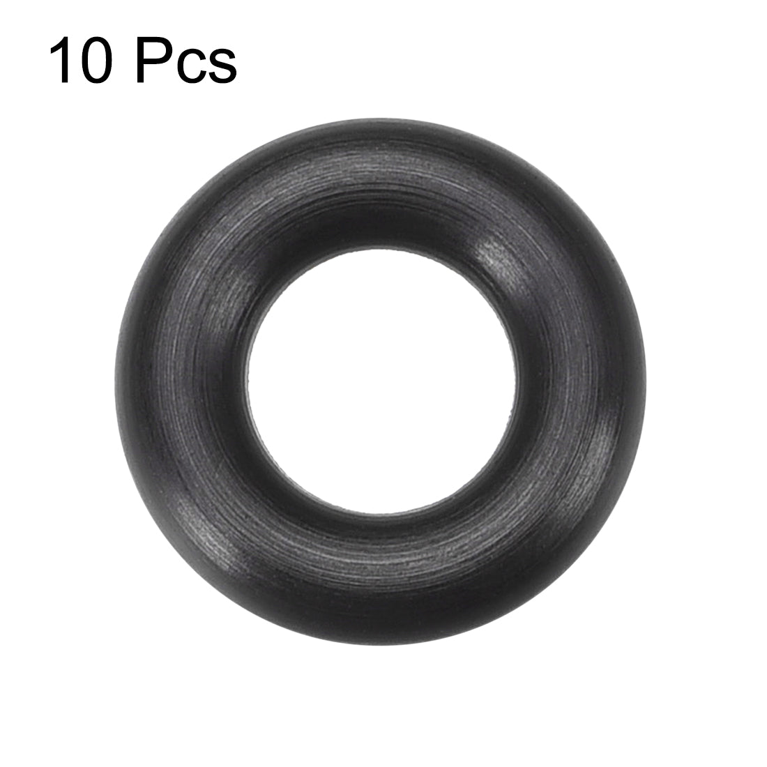 uxcell Uxcell Fluorine Rubber O Rings, 13mm OD, 6mm Inner Diameter, 3.5mm Width, Seal Gasket Black 10Pcs
