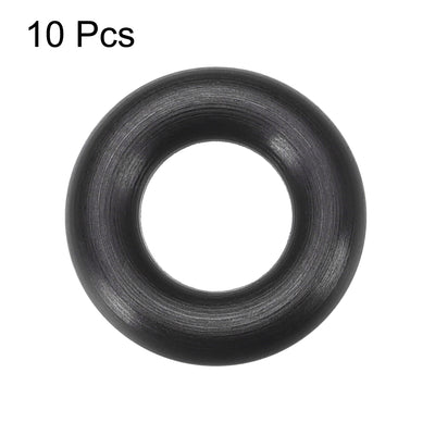 Harfington Uxcell Fluorine Rubber O Rings, 13mm OD, 6mm Inner Diameter, 3.5mm Width, Seal Gasket Black 10Pcs