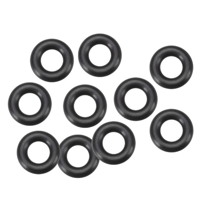 uxcell Uxcell Fluorine Rubber O Rings, 15mm OD, 8mm Inner Diameter, 3.5mm Width, Seal Gasket Black 10Pcs