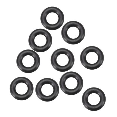 uxcell Uxcell Fluorine Rubber O Rings, 16mm OD, 9mm Inner Diameter, 3.5mm Width, Seal Gasket Black 10Pcs